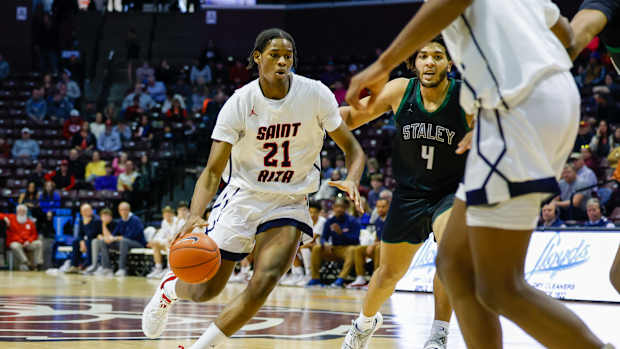 Morez Johnson played for St. Rita last season before transferring to Thornton.